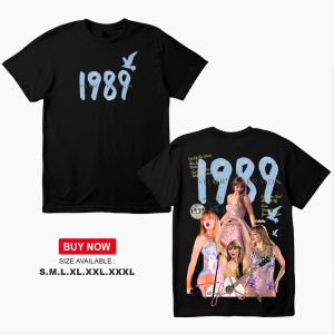 1989 Tshirt Fashion support T-shirt Taylor Swift: The Eras Tour High quality  T-shirt CODOVERSIZ