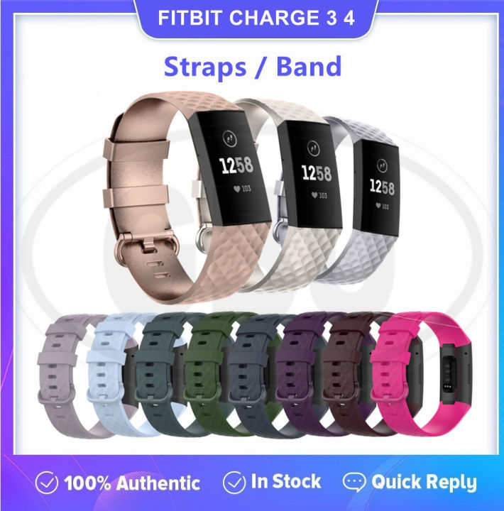 Fitbit Charge 3 4 Smart Watch Soft Silicone Replacement Band Strap ...