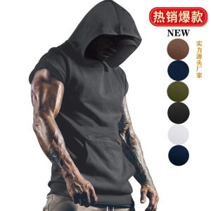 Summer Men Zip Up Hoodies Pocket Casual Sweatshirts Male Short Sleeve Hooded Shirt Fashion Soild Cotton Pullovers Man Clothing