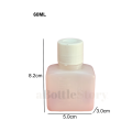 Medicine HDPE Square Bottles with Scales Measurement (2PCS). 