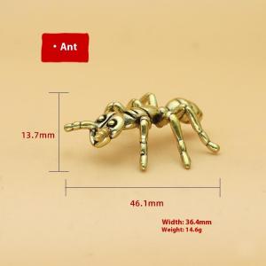 438178 ZXC 1 Piece Funny Ant Scorpion Crafts Solid Brass Insect Beetles Figurines Collection Desktop Small Ornament Home Decoration