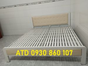 Giường sắt hộp vuông đẹp giá tốt tại xưởng mẫu đẹp lắp ráp nhanh 1m1m21m41m61m8