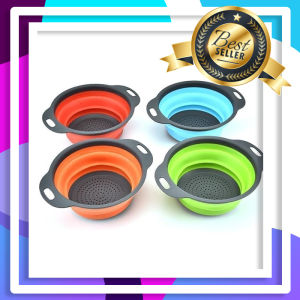 Baskom Lipat Baskom Silikon Tempat Cuci Peniris Beras Saringan Buah Sayuran