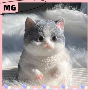 【Magical House】[ New Hot Fashion] Taba Cute Chubby Cat Orange Cat Plush Soft Sticky Girl Kids Birthday Gift Fidget Squishy Toy Pet Ornaments Gifts