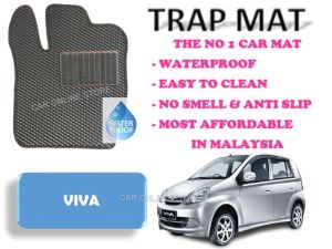 Perodua Viva TrapMat Customize Car Floor Mat 100% Waterproof Anti Slip Easy to Clean(Front & Rear) - Perodua Accessories