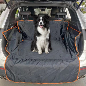 SUV Cargo Liner - Waterproof Trunk Cover with Orange Trim for Universal Fit - Protects Car Interior and Cargo Area
