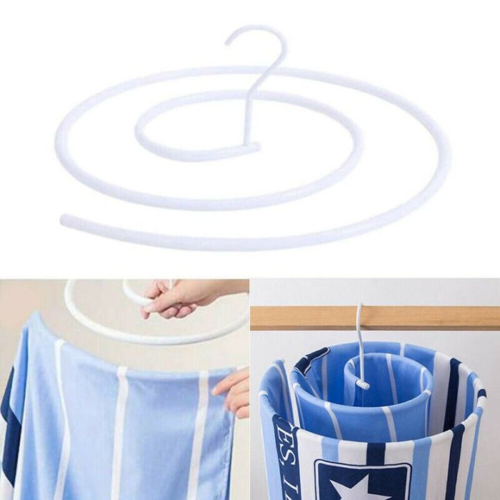 Round Spiral Quilt Sheets Hanger Stainless Steel Rotating Drying Rack ...