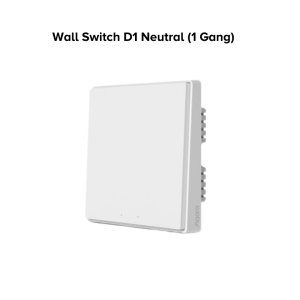 Aqara Smart Wall Switch D1 No Neutral Wire ZigBee Smart APP Global (w/o Neutral wire) Smart Experience