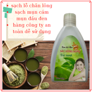 Kem Lột Mụn Trà Xanh Sắc Hồng Ngân chai  200 Gram