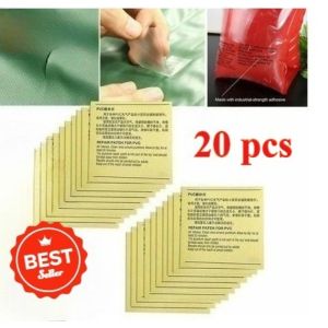 20Pcs PVC Adhesive Waterproof Repair Patches for Inflatable Hot Tubs Swimming Pools Universal Leak Fix Tools