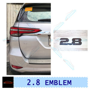 2.8 Emblem Badge Decal for Toyota Fortuner and Innova 2016-2026