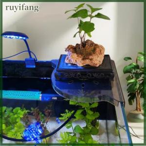 ruyifang ชั้นวางตู้ปลาแบบไม่ต้องเจาะรูสำหรับวางตู้ปลาที่วางแนวนอนถาดปลูกพืชสีเขียวไฮโดรโปนิกส์