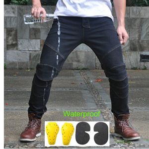 Waterproof Motorcycle Riding Jeans Pantalon Rainproof Anti-fall Straight Motocross Racing Pants For Men And Women