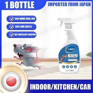 Household Rodent Repellent Rodenticide 500ml Rodenticide Rodent Spray Car Engine Rodent Repellent Harmless to People and Pets Healthy and Safe