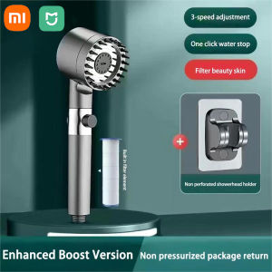 Xiaomi Mijia cao áp lọc đầu vòi sen 3-chế độ điều chỉnh phun Bàn chải mát-xa mưa vòi hoa sen đặt phụ kiện phòng tắm