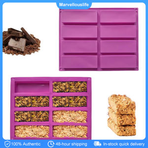 8 Holes Rectangle Shape Silicone Cake Baking Mold Soap Making Mould Cookie Baking Accessories