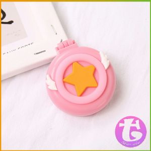 Thai Dee หวีกระจกพับแบบพกพา หวีลายการ์ตูนน่ารัก  Folding Airbag Comb