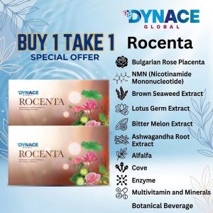 [BUY 1 TAKE 1] Rocenta Stem Cell Dynace Global Boost Libido Health Supplement  Anti-Aging - Skin Revitalizating 2 box Bundle