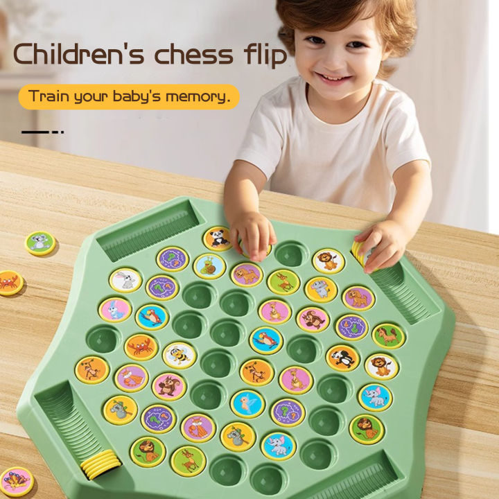 Norkee Interactive Chess Board Game Flipping Chess Matching Game Fun