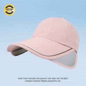 Outdoor Sports Duck Tongue Cap Large Brim Womens Sun Visor Hat UV Protection Baseball Cap Peaked Cap For Travel Riding