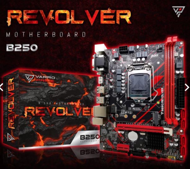 Motherboard varro prime intel B250 revolver gen lga 1151 ddr4 sata  III usb m2 nvme gigabit lan micro-atx Lazada Indonesia