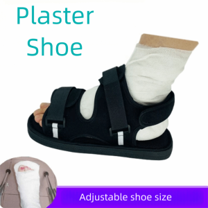 FUNG Adjustable Plaster Shoe Breathable Comfortable Post Op Boot Orthopedic Support Open Toe Fracture Walking Aid Fracture Recovery