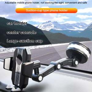 Auto universal large suction cup car phone holder center console windshield large truck phone holder