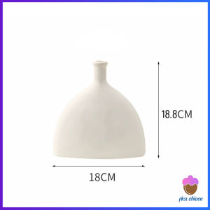 First Chioce แจกันตกแต่งดอกไม้แห้ง แจกันดอกไม้พลาสติกสีขาว เรียบง่าย สร้างสรรค์ สําหรับตกแต่งโต๊ะ Plastic vase