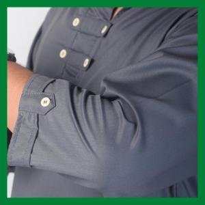 Baju Koko Muslim Trendi Jubah Koko Gamis Pria Dewasa Lengan Tiga Perempat Polos Variasi Kancing Size Jumbo