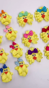 Lovely Easter Theme Chick/Bunnies Hair Clip Hair Accessories Hair Barrette For Spring Holiday Celebration And Daily Wear