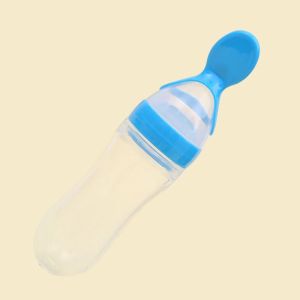 GUK Botol Dot Silicone Sendok Makan Bayi Silikon Baby Spoon Dispenser B06 COD