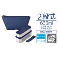 Thermos fresh lunch box 0.6L navy check DSA-604W NC. 