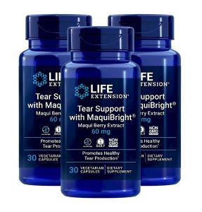Life Extension Tear Support with MaquiBright Maca Berry Extract 60 mg Promotes Healthy Tear Production 30 Vegetarian Capsules Vitamins & Supplements Eye Health