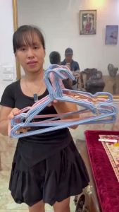 Móc Treo Quần Áo người lớn Bọc Nhựa Toàn Thân – Chống Trượt Cố Định Quần Áo Kích Thước 40 x 20 cm