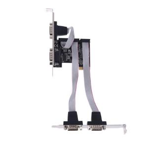 99100 Chipset PCIE 4 cổng nối tiếp thêm vào đa RS232 DB9 Com mở rộng Riser