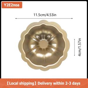 【Local shipping】 1 cái 4inch mini bánh Pan không dính rãnh nướng khuôn thép carbon hình hoa ống Pan cho Brownie cupcake bánh muffin