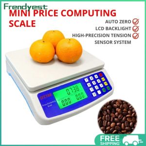 COD [Free Shipping] Accurate 30kg Food Scale with LCD Display and Tare Function for Professional Kitchen and Food Industry Use