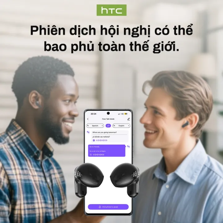 HTC NE20 Tai Nghe Phiên Dịch Tai Nghe Bluetooth 6.0 AI Dịch Trực Tiếp Màn Hình LED Thông Minh Chất Âm HiFi Chuẩn Công Nghệ Khử Ồn | BigBuy360 - bigbuy360.vn HTC NE20 Tai Nghe Phiên Dịch Tai Nghe Bluetooth 6.0 AI Dịch Trực Tiếp Màn Hình LED Thông Minh Chất Âm HiFi Chuẩn Công Nghệ Khử Ồn | BigBuy360 - bigbuy360.vn