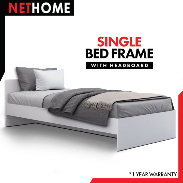 ⚡PRICE ONLY⚡And DONE WOODEN SINGLE BED FRAME SNOW SERIES Katil Single