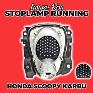 Lampu rem belakang running Khusus untuk SCOOPY KARBU lampu stoplamp running 8 mode pnp
