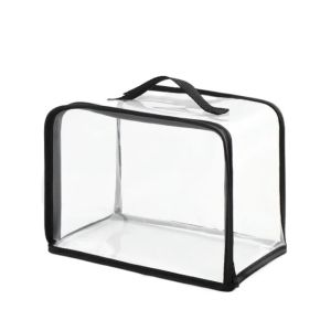 YERZ PVC Dust Bags Waterproof Transparent Zipper Tote Bag Large Capacity Dustproof Protective Sleeve Travel