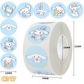 500pcs Sanrio Cartoon Sticker DIY Tape Kuromi Pacha Dog Ania Anime Sticker Cute Sealing Sticker 294. 