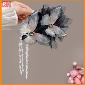 🔥🔥🔥ranghe กิ๊บติดผมปลาฉลามประดับเพชรรูปผีเสื้อเครื่องประดับผมสไตล์เกาหลี