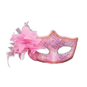 GOOD STUFF Feather Halloween Party Sequin Plastic Masquerade Exquisite Halloween Dressing Half Face Cover Ladies