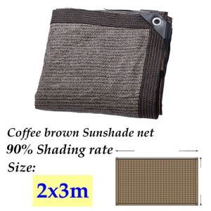 【COD】【Brown Sunshade Net】Outdoor Garden Sun Shade Net Coffee Brown Anti-UV 90% Greenhouse Farm Cover Sunshade Net For Plants Sun Shades Awnings