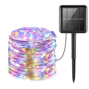 Kingdo Christmas Solar String Light 32M 22M 12M 7M Outdoor Festive 8Modes Waterproof Fairy Lamps Decoration