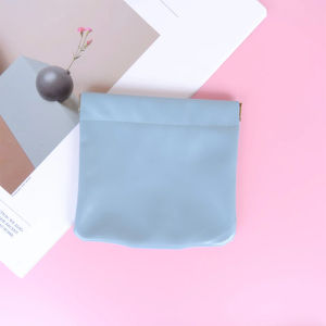 Mini Pouch Make Up Portable Tas Penyimpanan Lipstik Tahan Air Kosmetik PU Tas Kecil Tempat Pembalut Kabel Data Earphone Tas Kosmetik-🌹Tamia