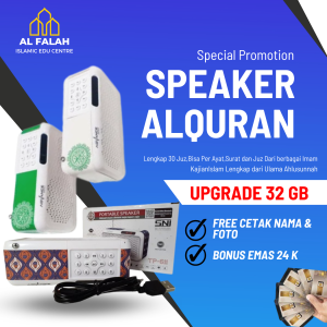 SPEAKER MUROTTAL QURAN DIGITAL 30 JUZ CHIP 32 GB ADVANCE TP-611 NEW EDISI