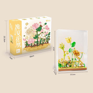 Mainan Bricks Bunga / Flower Bouquet Nano Block / Flower Balok Bangunan / Immortal Untuk Bunga Block Mainan Balok Susun