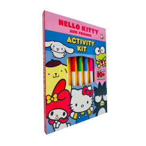 Hello Kitty & Friends Activity Book Kit With Marker Pens Stickers Mazes & Puzzles For Kids